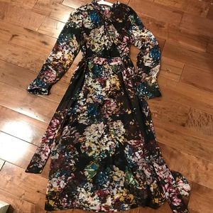 Floral long sleeve dress